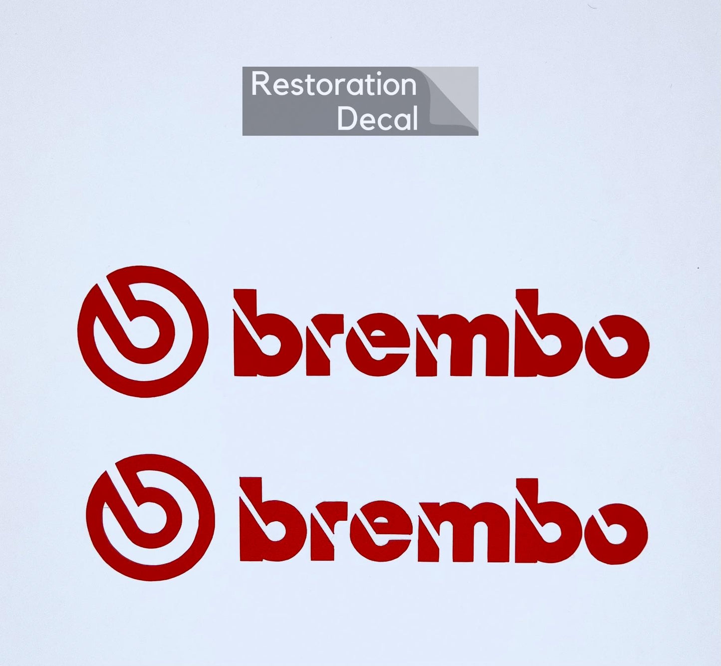 Ford Mustang (2015-2022) | Front Brake Caliper Brembo Stickers | Red