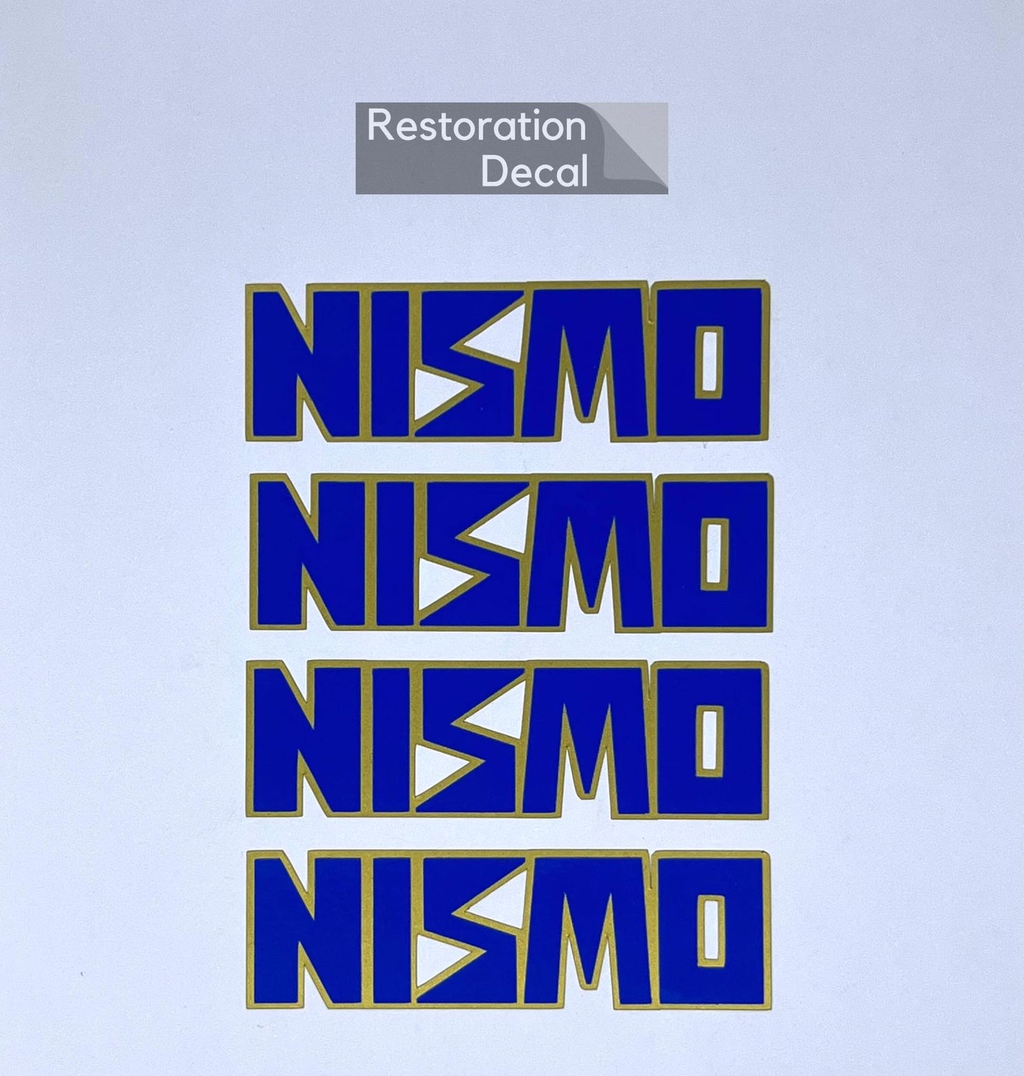 RARE Old Nismo logo LMGT1 / LMGT2 wheel sticker - Blue
