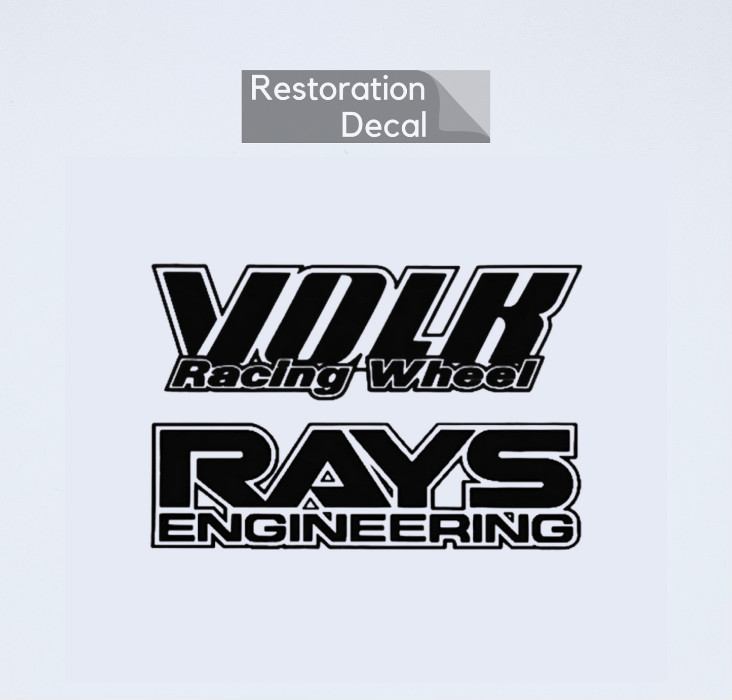 OG Volk Racing TE37 Wheel Sticker | Black | Single