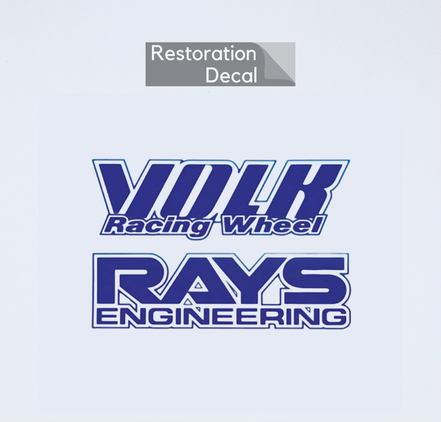 OG Volk Racing TE37 Wheel Sticker | Blue | Single