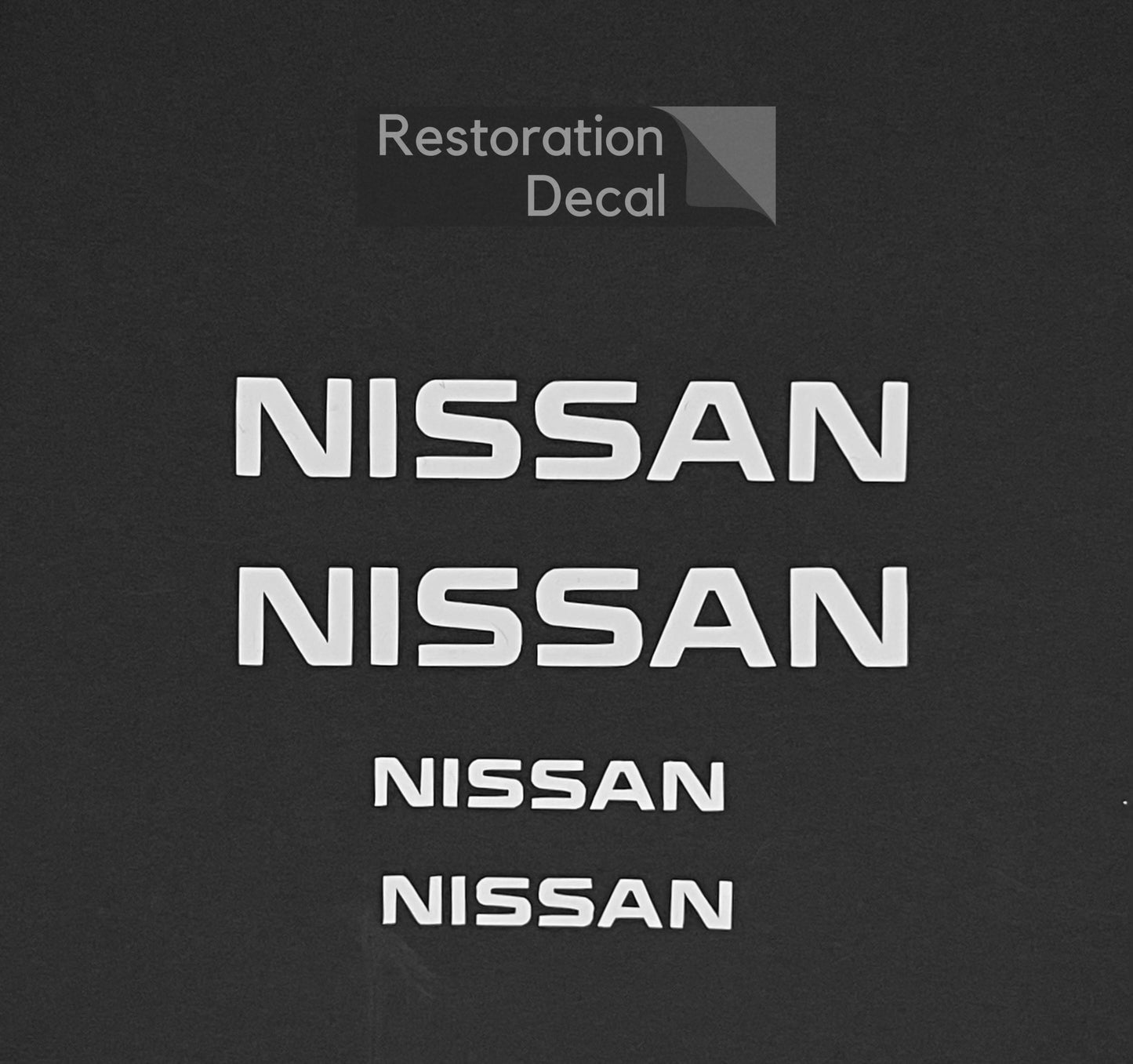 Nissan 370z Front & Rear Brake Caliper Stickers | White