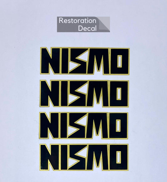 RARE Old Nismo logo LMGT1 / LMGT2 wheel sticker - Black