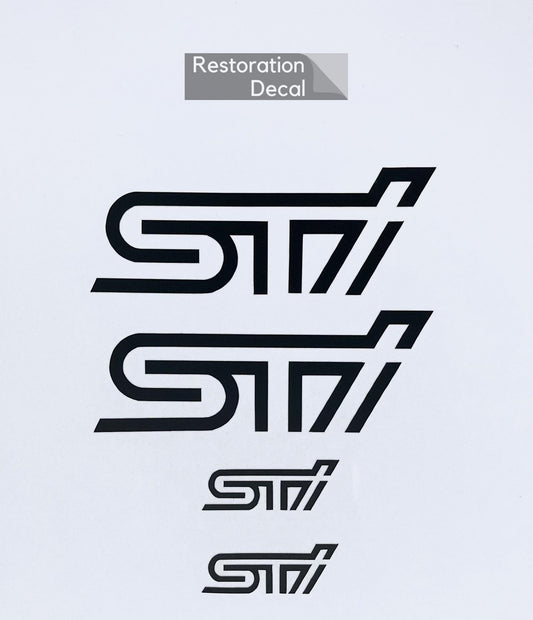 Subaru STi Caliper Stickers 3M High Temperature Vinyl - Black